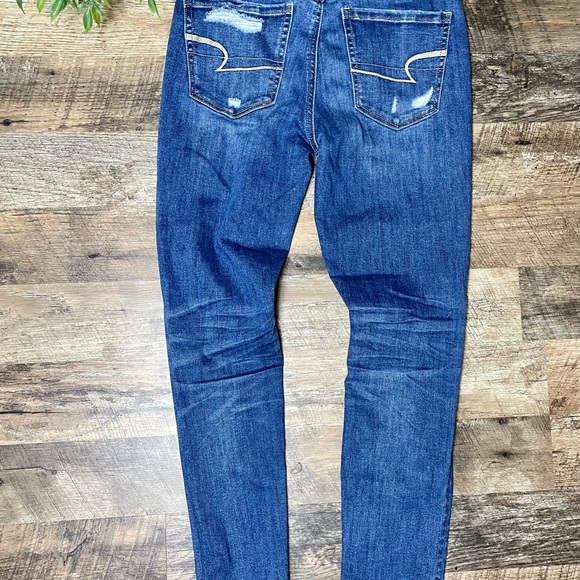 American Eagle High Rise Legging Distressed Size 4 - Picture 7 of 10